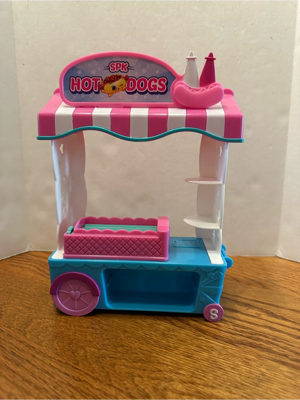 SPK Pink & Blue Kids Hot Dog Play Cart – Pretend Play Accessory